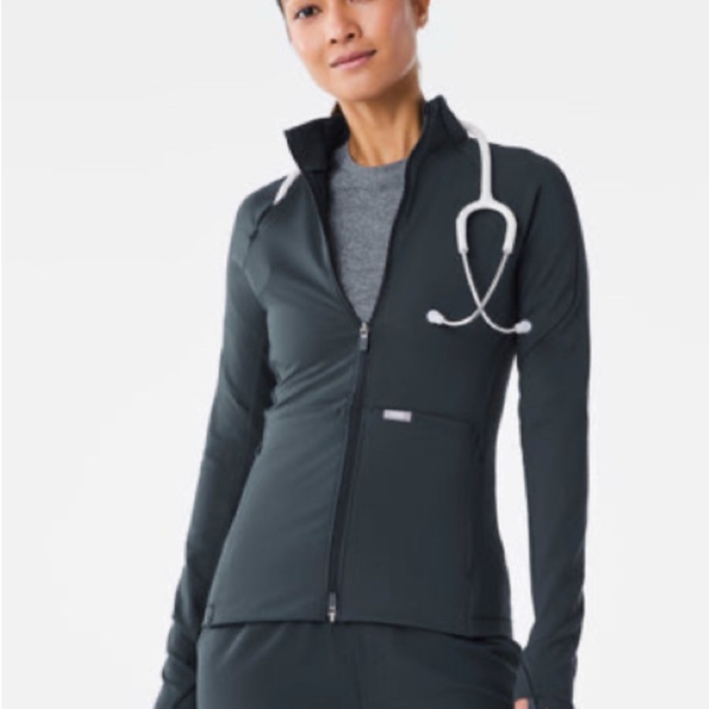 Figs On-Shift ContourKnit - Women’s Zip-Up Athletic Jacket